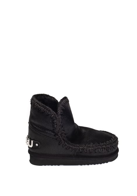 Stivaletto eskimo 18 strass nero MOU | ESKIMO 18 RHINESTONES101036B-CBKG